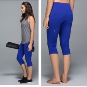 Lululemon In The Flow Crop II Hi Waist Seamless Stretch Pant Legging Minimalist